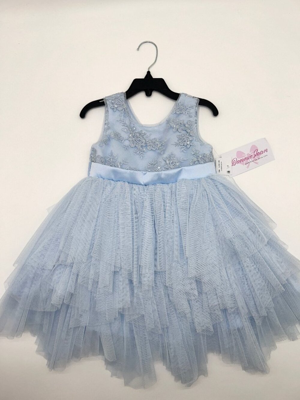 NWT Bonnie Jean Girls 2T Sleeveless Blue Dress